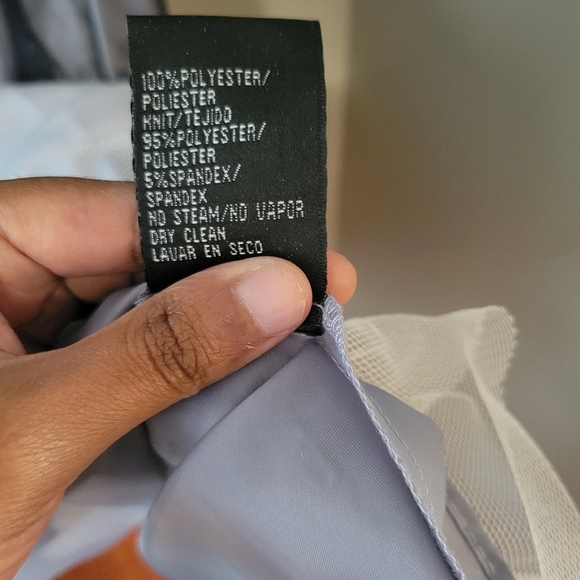 SLNY Women's Navy V-neck Embroidered Lace Sleeveless Formal Dress Size: 8 - Picture 13 of 13